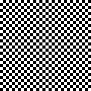 The same image, before and after applying Checkerboard filter